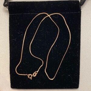 14k Gold Serpantine Chain Necklace